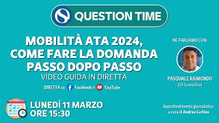 Mobilità ATA 2024 come fare la domanda passo dopo passo [upl. by Llehsad]