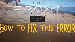 How to FIX EAC Game requires Easy Anti Cheat in The Front Game [upl. by Sacul]