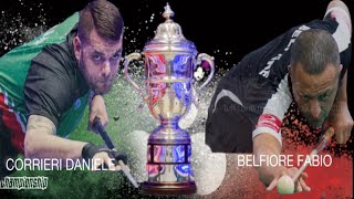 CORRIERI DANIELE VS BELFIORE FABIO Finale Campionato Italiano 2021 BILLIARD TV [upl. by Todd]