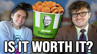 KFC Beyond Nuggets Taste Test  RESPONDING TO VEGAN HATE [upl. by Bauske177]