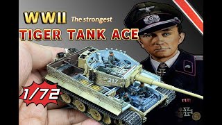 172 full interior Tiger Tank ACE Otto Carius  Tank Model  Dragon [upl. by Gretchen289]