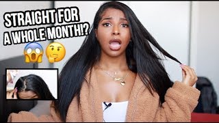 HOW TO KEEP MY NATURAL HAIR STRAIGHT FOR 1 MONTH [upl. by Aicele]