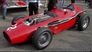 Historic Formula 1 engines warmup Maserati 250F Cooper Lotus etc at Zandvoort [upl. by Venetia726]