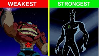 Ben 10s Top 10 Most Powerful Alien Rankings  2024 [upl. by Eimmas796]