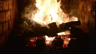 Night fire sounds 4k  Relax with a background fireplace to night sleep fireplace burning 4k UHD [upl. by Beker]