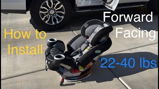 How To Install Forward Facing Car Seat Graco [upl. by Novelc174]