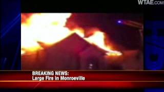 Fire Rages Through Home In Monroeville [upl. by Arly]