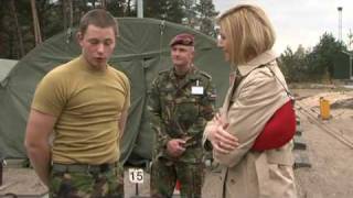 Prinses Máxima bezoekt de Landmacht 2010 [upl. by Zerep]