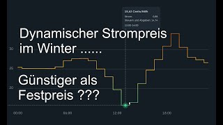 Dynamischer Strompreis im Winter mit Wärmepumpe im Vergleich mit den aktuellen Festpreisen [upl. by Zannini]