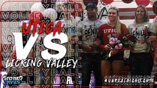 HIGH SCHOOL VOLLEYBALL  Utica vs Licking Valley  HIGHLIGHT [upl. by Norrv]