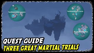 The Three Great Martial Trials Quest Guide  Genshin Impact  Erebos Secret [upl. by Latreese]