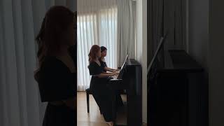 4 hands piano duet with EmiWong pianoduet jaychoupiano secretpianoduet [upl. by Dam919]