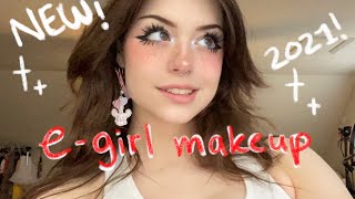 NEW Updated 2021 EGirl Makeup Tutorial [upl. by Imar]