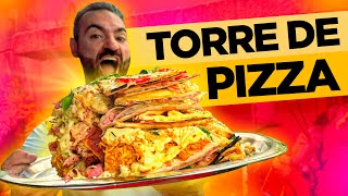 TORRE de PIZZA  10000 KCAL [upl. by Eindys]