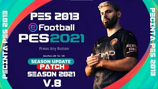 PES 2013 NEXT SEASON UPDATE 2021 V8 [upl. by Aihsetan]