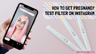 How to get pregnancy test filter on Instagram [upl. by Hcib]