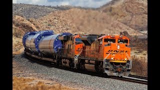 Arizona Trains BNSF Crozier Canyon [upl. by Fusco]