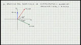 Ejercicio Aplicacion Componentes de un Vector  Conceptos Basicos  Video 027 [upl. by Glenda]