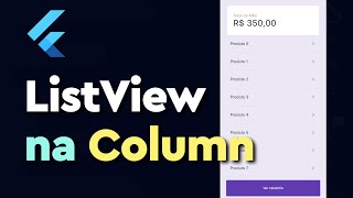 Flutter 3 Formas de colocar um ListView dentro da Column [upl. by Ordisy786]