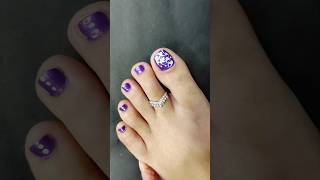 Toe nailart hack with safty pin nailart shorts nailartdesigns youtubeshorts toenailart [upl. by Battiste]