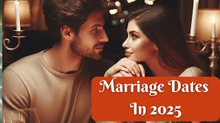 2025 Vivah Marriage Muhurat Dates  Auspicious Hindu Marriage 2025  2025 Hindu Marriage Calendar [upl. by O'Brien]