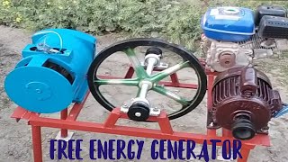 How To Make Free Energy Generator 220V with 5 Kw Generator And 2 Hp 220V Motor New Experiment [upl. by Notsahc396]