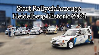 Start Rallyefahrzeuge Heidelberg Historic 2024 [upl. by Anikas]