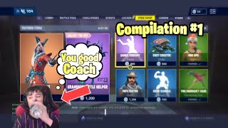 3 minutes and 50 seconds of Fortnite Physics saying “Coach”  Compilation 1 [upl. by Yeleen]