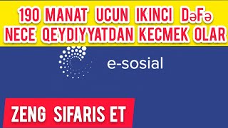 190 manat üçün yenidən necə qeydiyyatdan keçmək olar [upl. by Lede]