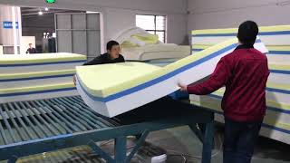 Memory Foam Mattress Production Process [upl. by Kam954]