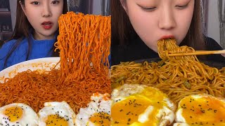 ASMR EP 1288 Mukbang 🔥 Fried food Noodles Delicious Pork eating show Eating Sound [upl. by Netram678]