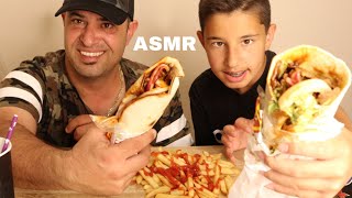 ASMR Döner kebap ve cips TürkçeEnglish [upl. by Home]