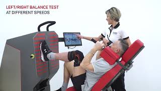 Isokinetic evaluation with Kineo Leg Press GLOBUS [upl. by Dahlia674]