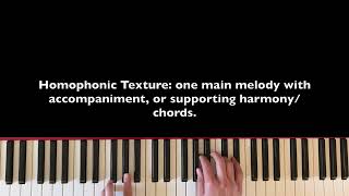 Monophonic Homophonic Polyphonic Texture [upl. by Morry]