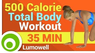 500 Calorie Workout No Equipment [upl. by Payson]