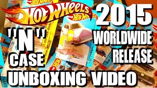 2015 Hot Wheels N CASE Worldwide CASE UNBOXING video feat The Simpsons Family car amp Ftype [upl. by Skylar]