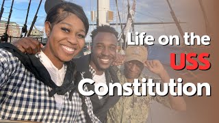 Life on USS Constitution aka Old Ironsides  Working Aboard As A NAVY Sailor [upl. by Hillard]