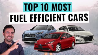 Top 10 Most Fuel Efficient Cars And SUVs of 2022  Best Fuel Economy Cars [upl. by Nylirac122]