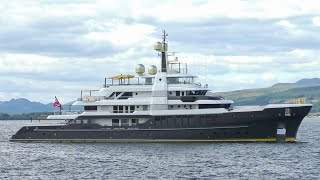 Super yacht SCOUT arrives in Greenock Scotland [upl. by Eahsed]