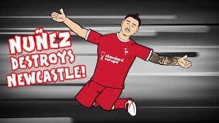 🔴NUNEZ DESTROYS NEWCASTLE🔴 vs Liverpool 12 Parody Goals Highlights Darwin Chant [upl. by Musa]