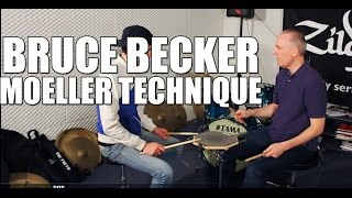 Bruce Becker  Moeller Technique drum lesson [upl. by Jasik]