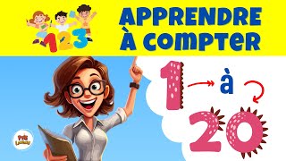 Apprendre à compter les chiffres en français de 1 à 20  Apprentissage facile pour débutants [upl. by Amaral885]