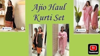 Ajio Haul Ajio Kurti Set Haul Online Shopping [upl. by Travis]