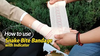 How to Use Snake Bite Bandage with Compression Indicator [upl. by Noraf736]