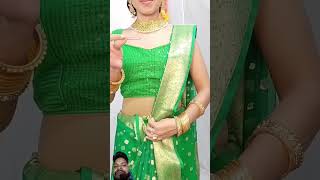 Organza wedding saree draping stape by stapesareedrapingfashiongeelsdrapping [upl. by Constance961]