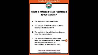 Commercial Drivers License Practice canadiandrivingtest drivingtest drivingexam [upl. by Tartaglia]