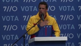 Capriles felicita a ChĂĄvez [upl. by Moira]