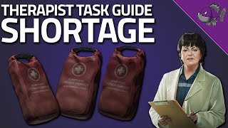 Shortage  Therapist Task Guide  Escape From Tarkov [upl. by Anauqed670]