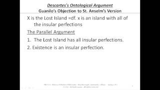 1806 Descartess Ontological Argument  Objection The Lost Island [upl. by Ytsirc802]