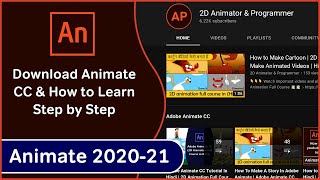 How to Download Adobe Animate CC  Learn Step by Step 2D Animation  How to Make a Cartoon in Hindi [upl. by Ronny]